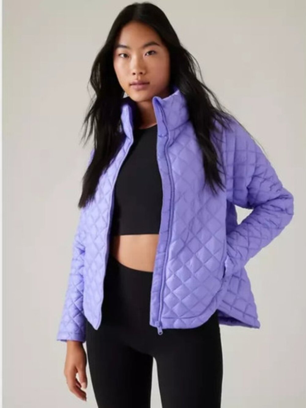 Athleta Whisper Featherless Quilted Jacket, Size XS, EUC